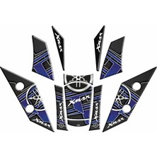 Gogo Premium Yamaha Xmax 2018 - 2022 Uyumlu Tank Pad Set 008
