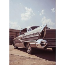 Taranist Kağıt Poster Buick Roadmaster Klasik Araba Kuşe Kalın (30X42 Cm)