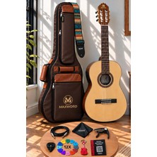 Midex Maxword X45-EQ Ekolayzerli Profesyonel Elektro Klasik Gitar Seti Natural El Yapımı