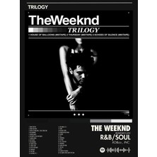 Taranist Kağıt Poster The Weeknd Trilogy Albüm Kuşe Kalın (30X42 Cm)