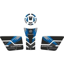 Gogo Premium Cf Moto 650 Nk 2022 - 2024 Uyumlu Tank Pad Set 002