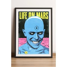 Taranist Kağıt Poster Life On Mars David Bowie Kuşe Kalın (30X42 Cm)