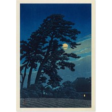 Taranist Poster - Magome No Tsuki Dolunay Japon Estetik Sanat