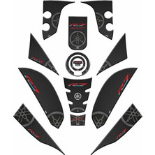 Gogo Premium Yamaha R7 2021 - 2024 Uyumlu Full Tank Pad Set 006