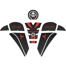 Gogo Premium Yamaha MT25 2020 - 2024 Uyumlu Tank Pad Set 001