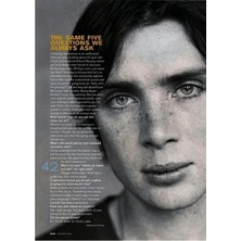 Taranist Kağıt Poster Cillian Murphy Oppenheimer Kuşe Kalın (30X42 Cm)