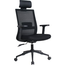 Adore Mobilya Vera Flex Multi Fonksiyon Çalışma Koltuğu - Siyah 63X117-127X67 cm