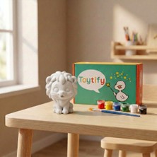 Toytify Aslan Figür Boyama Seti – Boya ve Fırça Dahil