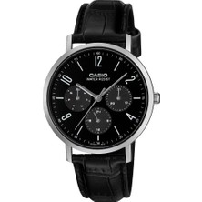 Casio MTP-VT06L-1BDF Quartz Deri Siyah 37 mm Erkek Kol Saati
