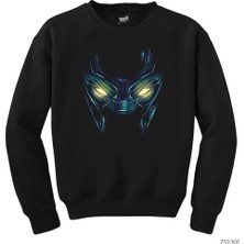 Z zepplin Black Panther Eyes Siyah Sweatshirt