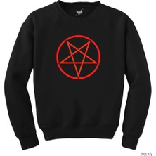 Z zepplin Pentagram Siyah Sweatshirt