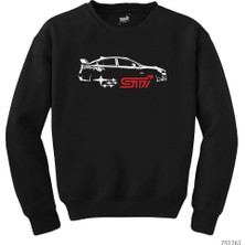 Z zepplin Subaru Wrx Stı Siyah Sweatshirt