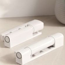 Fumeyabi 95 mm Pvc Kapı Düz Menteşe (Beyaz/metal)