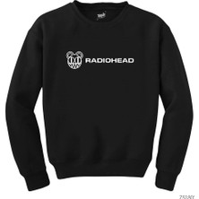 Z zepplin Radiohead Logo Siyah Sweatshirt