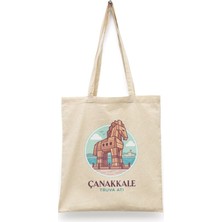 Bi' Dünya Haber Truva Atı - Çanakkale Türkiye Serisi Tote Bag Baskılı Bez Çanta