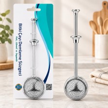Fumeyabi Saplı Paslanmaz Çelik Bitki Çay Demleme Süzgeç (Çap 5 Cm)