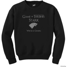 Z zepplin Game Of Thrones Stark Siyah Sweatshirt