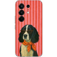 TechTree Tecno Camon 50 Pro 4g Uyumlu Gözlüklü ve Fularlı Havalı Köpek Baskılı Silikon Kılıf