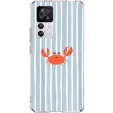 TechTree Xiaomi Mi 12T-12T Pro Uyumlu Deniz Temalı Yengeç Baskılı Silikon Kılıf