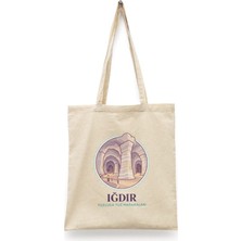 Bi' Dünya Haber Tuzluca Tuz Mağaraları - Iğdır Türkiye Serisi Tote Bag Baskılı Bez Çanta