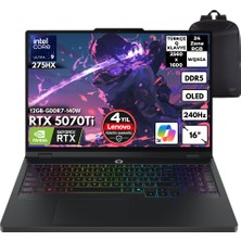 Lenovo Legion Pro 5 16IAX10H Ultra 9-275HX 32-Gbddr5 2 Tbssd RTX5070TI (12 GB-GDDR7-140W) 16" Wqxga OLED 240Hz Windows 10 Home + Hmf Sırt Çantası 83LU004ETRHMF53