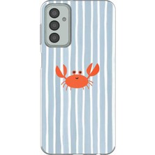 TechTree Samsung Galaxy M13-M23 Uyumlu Deniz Temalı Yengeç Baskılı Silikon Kılıf