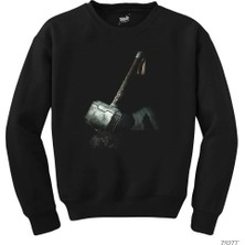 Z zepplin Thor Mjolnir Siyah Sweatshirt