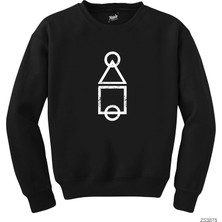 Z zepplin Squid Game Keys Siyah Sweatshirt