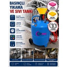 Köpük Tankı Sıvı Köpük Püskürtme Pompası - Basınçlı Köpük Yapıcı Oto Araç Yıkama Makinesi 90LT
