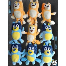 Oyuncak Sahili Sevimli Aile Bluey Bingo Bandit Chilli Heeler 2 Adet Birden Peluş 25cm Oyuncak Oyun Uyku Arkadaşı Bluey 2’li Figür Karışık Çıkar Hediyelik Peluş