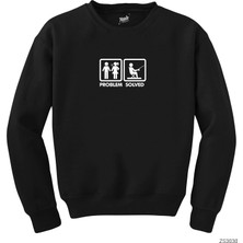 Z zepplin Problem Solved Balıkçı Siyah Sweatshirt