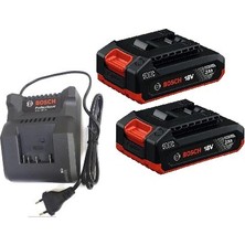 Bosch Professıonal 2x Gba 18V-20 M-B Akü + Gal 18V-20 Şarj Cihazı Seti