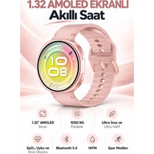 Exenar 42MM Ultra Ince Amoled Ekranlı Akıllı Saat Bluetooth Sesli Görüşme Arama Özellikli Metal Kasa