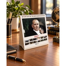 Keskin Color 2027 Üçgen Masa Takvimi 15X15 cm Atatürk