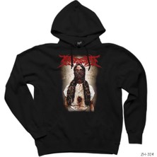 Z zepplin Ingested Cover Siyah Kapşonlu Sweatshirt Hoodie