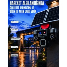 Str Store 4 Kameralı 4g Sım Kart Destekli Güneş Enerjili Akıllı Güvenlik Kamerası