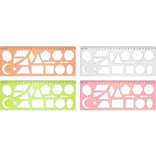 Hatas 25cm Geometrik Şekiller Şablonu / 02285