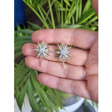 Regina Accessories Zirkon Taşlı Kutup Yıldızı Küpe