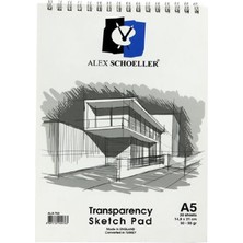 Alex Schoeller A5 30yp  50/55gr Spiralli Aydınger Eskiz Blok