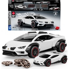 Mattel Brick Shop™ Hot Wheels® Lamborghini Huracan Sterrato Yapı Oyuncağı Seti, Koleksiyoncular Için JHG75