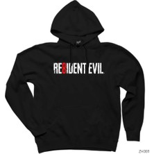 Z zepplin Resident Evil 8 Siyah Kapşonlu Sweatshirt Hoodie