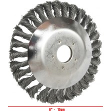Bartech Motorlu Tırpan Uyumlu Telli Fırça Metal Temizleme Aparatı 15CM