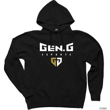Z zepplin Gen.g Esports Small Siyah Kapşonlu Sweatshirt Hoodie