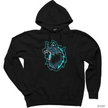 Z zepplin Kurt 3D Siyah Kapşonlu Sweatshirt Hoodie