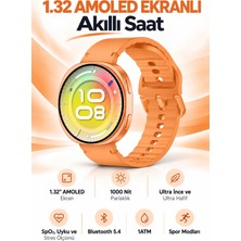 Exenar 42MM Ultra Ince Amoled Ekranlı Akıllı Saat Bluetooth Sesli Görüşme Arama Özellikli Metal Kasa