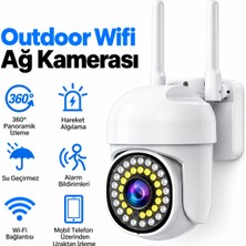 BRAVİON Dış Mekan Wifi Güvenlik Kamerası 1080P Hd 360° Ptz Hareket Algılama Gece Görüşü Çift Yönlü Ses IP65 Su Geçirmez Mobil Uygulamalı