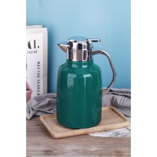 Str Store 304 Çelik 1,6 L Çift Katmanlı Yeşil Vakumlu Kamp Piknik Çay Termos CIN556YS