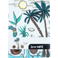 Serve Note 15x21cm 120yp Çizgili Desenli Defter Nane Yeşili