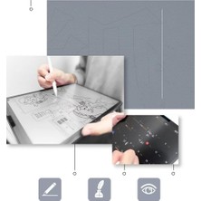 Str Store Galaxy Tab S7 Lite T737 Ekran Koruyucu ile Kağıt Hissiyatında Yazım Deneyimi | Davin Paper Like Mat Yüzey ile Yansımayı Azaltan Film Koruma | Esnek Tpu Yapı