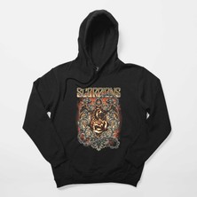 Z zepplin Scorpions Mind Like A Tree Siyah Kapşonlu Sweatshirt Hoodie